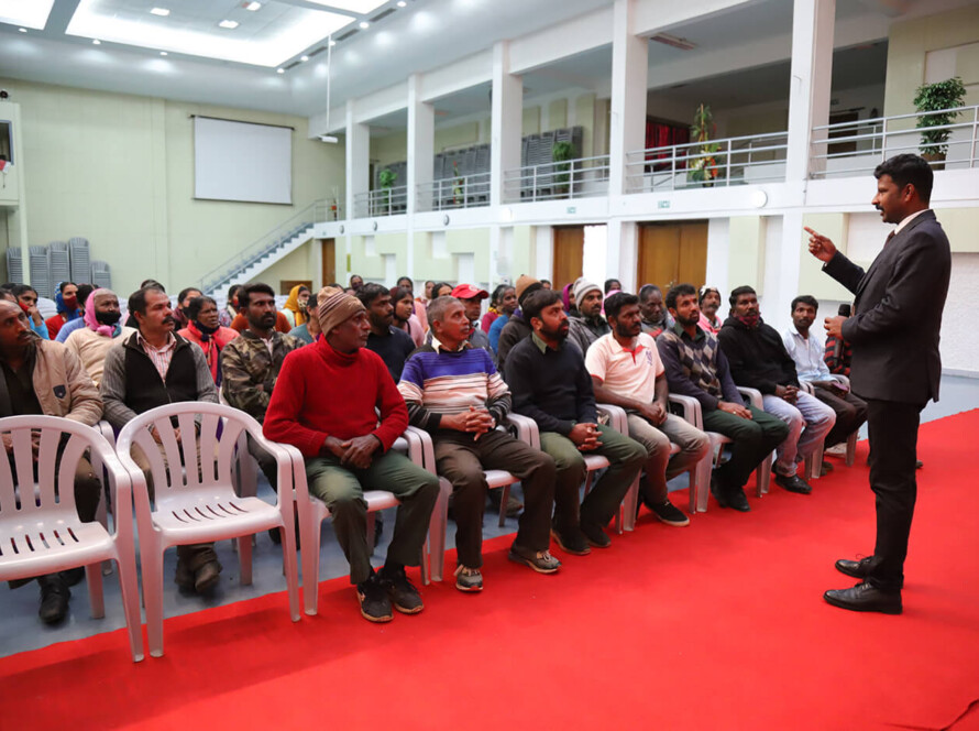 awareness session for workers interaction